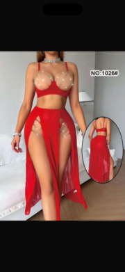 Lingerie robe fente
